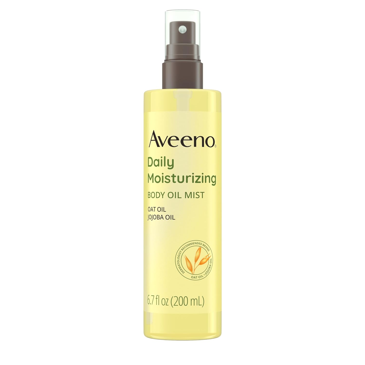 Aveeno Daily Moisturizing Dry Body Oil Mist with Oat and Jojoba Oil for Dry, Rough Sensitive Skin, Nourishing & Hypoallergenic Body Spray, Paraben-, Silicone- & Phthalate-Free, 6.7 fl. oz - 24hrsmart